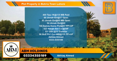 Residential Plot for Sale in Bahria Town, Lahore - (BP-50722)