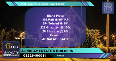 Residential Plot for Sale in Bahria Town, Lahore - (BP-50819)