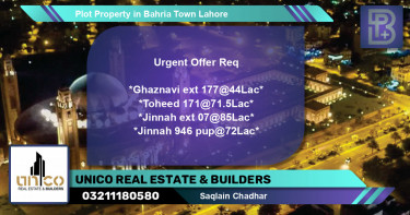 Residential Plot for Sale in Bahria Town, Lahore - (BP-50842)