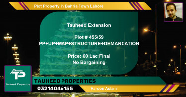 Residential Plot for Sale in Bahria Town, Lahore - (BP-50855)