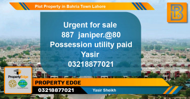 Residential Plot for Sale in Bahria Town, Lahore - (BP-50873)