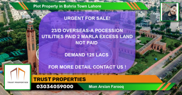 Residential Plot for Sale in Bahria Town, Lahore - (BP-50886)