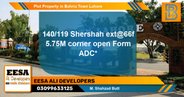 Residential Plot for Sale in Bahria Town, Lahore - (BP-50895)