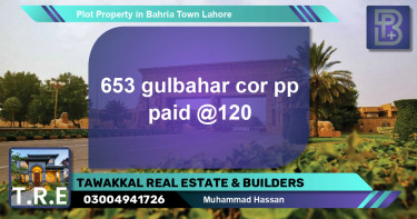 Residential Plot for Sale in Bahria Town, Lahore - (BP-50930)