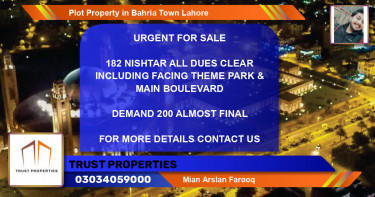 Residential Plot for Sale in Bahria Town, Lahore - (BP-50946)