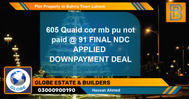 Residential Plot for Sale in Bahria Town, Lahore - (BP-50947)