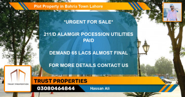 Residential Plot for Sale in Bahria Town, Lahore - (BP-50955)
