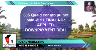 Residential Plot for Sale in Bahria Town, Lahore - (BP-50963)