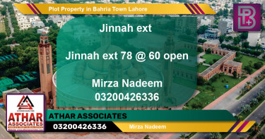 Residential Plot for Sale in Bahria Town, Lahore - (BP-50968)