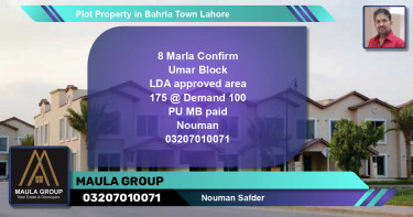 Residential Plot for Sale in Bahria Town, Lahore - (BP-50979)