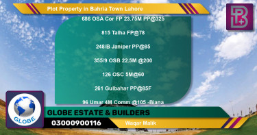 Residential Plot for Sale in Bahria Town, Lahore - (BP-51002)