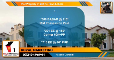 Residential Plot for Sale in Bahria Town, Lahore - (BP-51004)