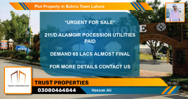 Residential Plot for Sale in Bahria Town, Lahore - (BP-51007)