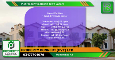 Residential Plot for Sale in Bahria Town, Lahore - (BP-51012)