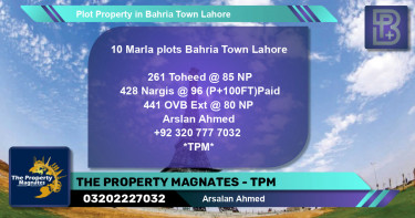 Residential Plot for Sale in Bahria Town, Lahore - (BP-51013)