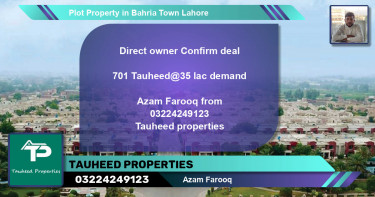 Residential Plot for Sale in Bahria Town, Lahore - (BP-51051)