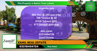 Residential Plot for Sale in Bahria Town, Lahore - (BP-51079)