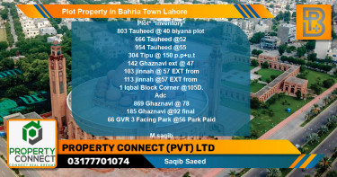 Residential Plot for Sale in Bahria Town, Lahore - (BP-51122)