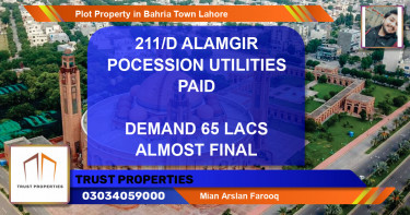 Residential Plot for Sale in Bahria Town, Lahore - (BP-51144)