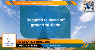 Residential Plot for Sale in Bahria Town, Lahore - (BP-51190)
