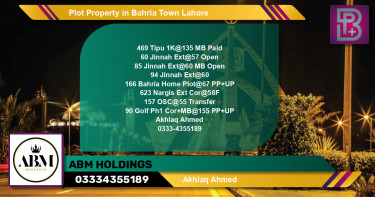 Residential Plot for Sale in Bahria Town, Lahore - (BP-51196)