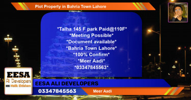 Residential Plot for Sale in Bahria Town, Lahore - (BP-51213)