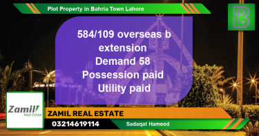 Residential Plot for Sale in Bahria Town, Lahore - (BP-51230)