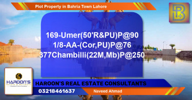 Residential Plot for Sale in Bahria Town, Lahore - (BP-51265)