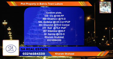 Residential Plot for Sale in Bahria Town, Lahore - (BP-51307)