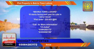 Residential Plot for Sale in Bahria Town, Lahore - (BP-51324)