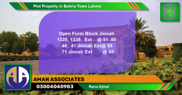 Residential Plot for Sale in Bahria Town, Lahore - (BP-51329)