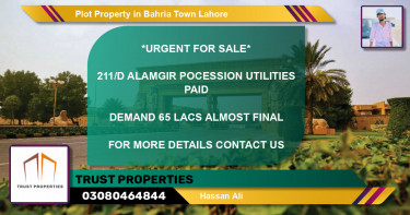 Residential Plot for Sale in Bahria Town, Lahore - (BP-51335)