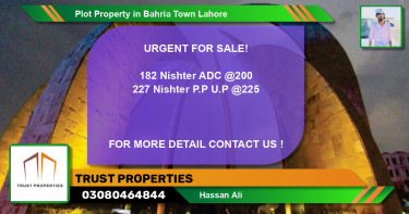 Residential Plot for Sale in Bahria Town, Lahore - (BP-51344)