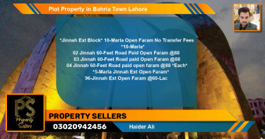 Residential Plot for Sale in Bahria Town, Lahore - (BP-51391)