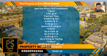 Residential Plot for Sale in Bahria Town, Lahore - (BP-51404)