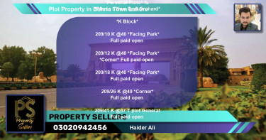 Residential Plot for Sale in Bahria Town, Lahore - (BP-51405)