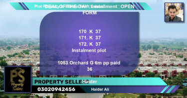 Residential Plot for Sale in Bahria Town, Lahore - (BP-51426)