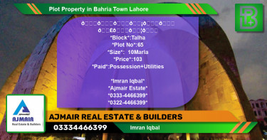 Residential Plot for Sale in Bahria Town, Lahore - (BP-51447)