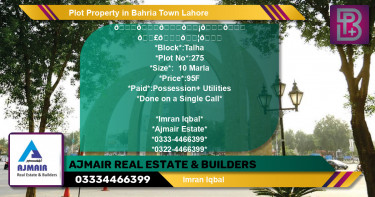 Residential Plot for Sale in Bahria Town, Lahore - (BP-51450)