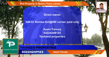 Residential Plot for Sale in Bahria Town, Lahore - (BP-51462)