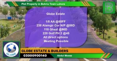 Residential Plot for Sale in Bahria Town, Lahore - (BP-51465)