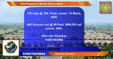 Residential Plot for Sale in Bahria Town, Lahore - (BP-51480)