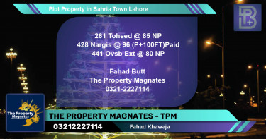 Residential Plot for Sale in Bahria Town, Lahore - (BP-51491)
