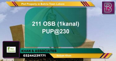 Residential Plot for Sale in Bahria Town, Lahore - (BP-51506)