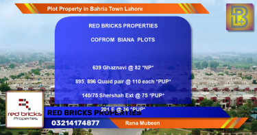 Residential Plot for Sale in Bahria Town, Lahore - (BP-51679)