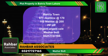 Residential Plot for Sale in Bahria Town, Lahore - (BP-51685)