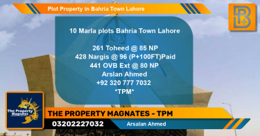 Residential Plot for Sale in Bahria Town, Lahore - (BP-51687)