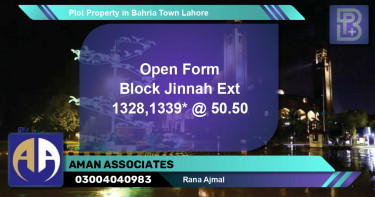 Residential Plot for Sale in Bahria Town, Lahore - (BP-51700)