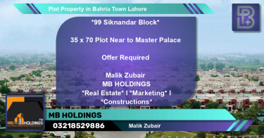 Residential Plot for Sale in Bahria Town, Lahore - (BP-51701)