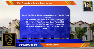 Residential Plot for Sale in Bahria Town, Lahore - (BP-51711)